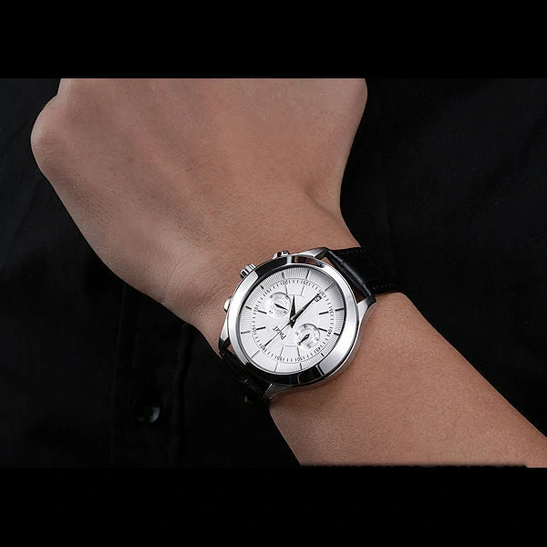 Piaget Gouverneur Chronograph Stainless Steel White Dial new59895