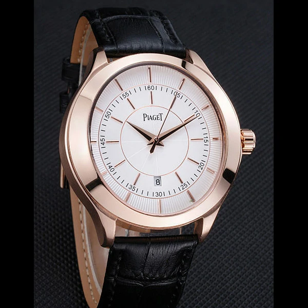 Piaget Gouverneur Rose Gold White Dial new59896