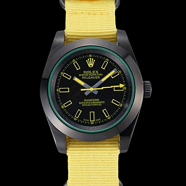 Rolex Milgauss Bamford Yellow Nylon Strap new59913