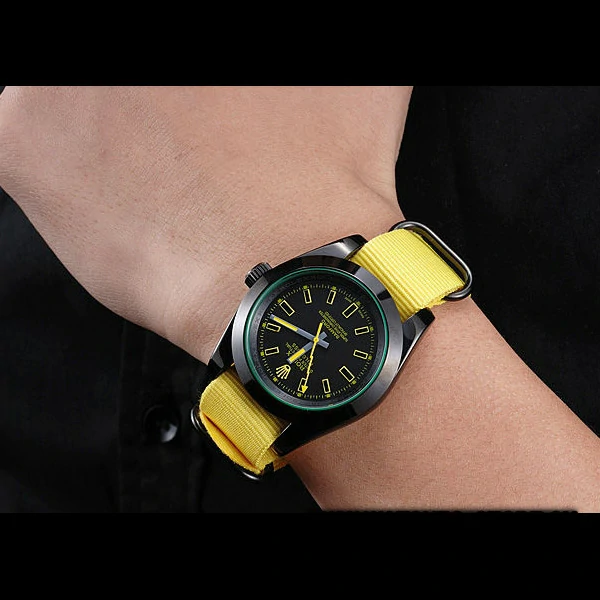 Rolex Milgauss Bamford Yellow Nylon Strap new59913