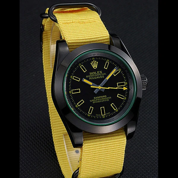 Rolex Milgauss Bamford Yellow Nylon Strap new59913