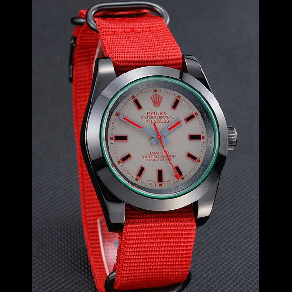 Rolex Milgauss Bamford Red Nylon Strap new59916