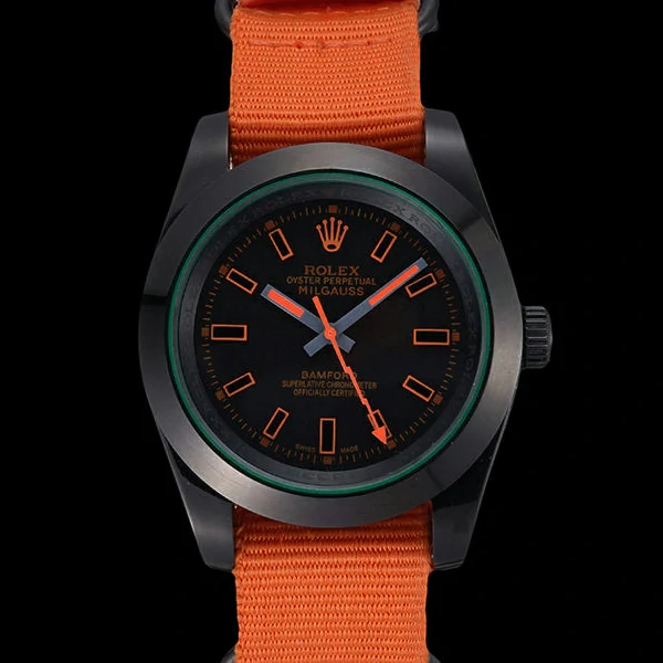 Rolex Milgauss Bamford Orange Nylon Strap new59917