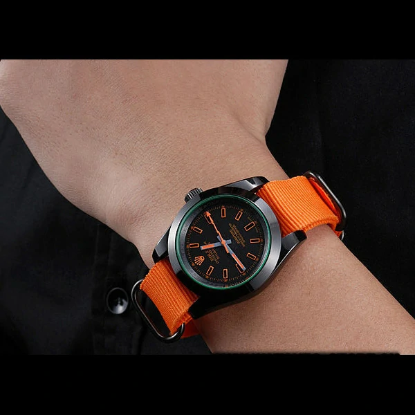 Rolex Milgauss Bamford Orange Nylon Strap new59917