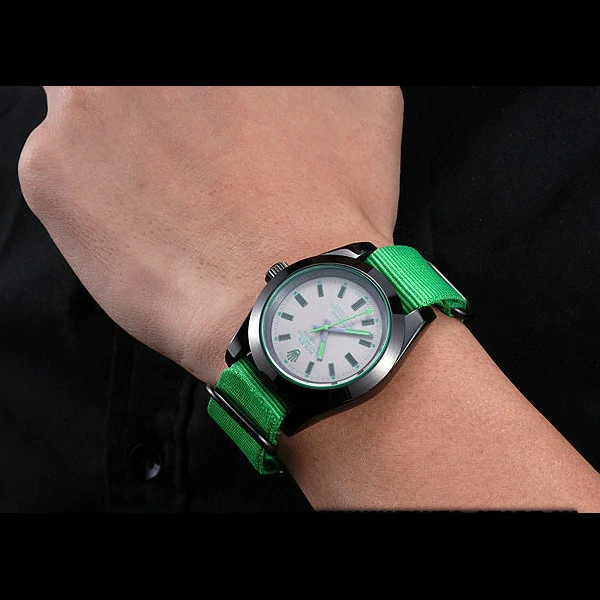 Rolex Milgauss Bamford Green Nylon Strap new59918