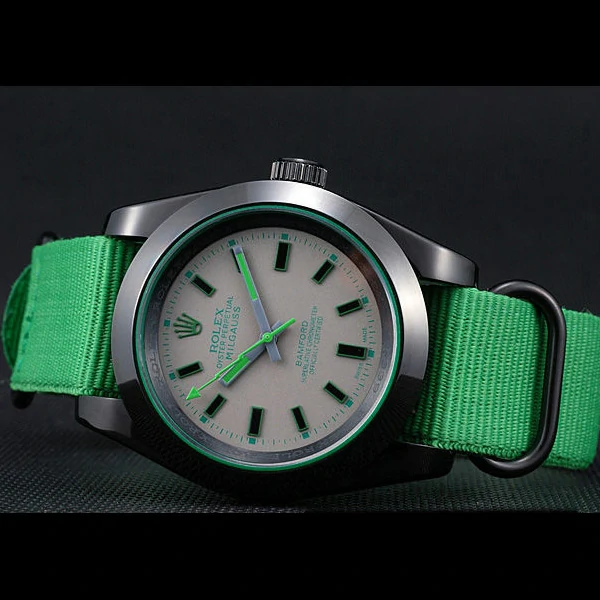Rolex Milgauss Bamford Green Nylon Strap new59918