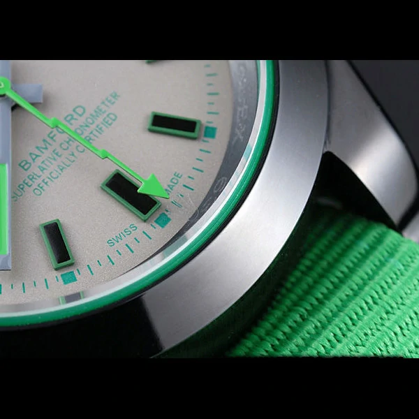 Rolex Milgauss Bamford Green Nylon Strap new59918