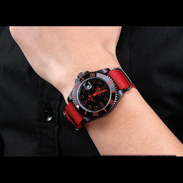 Rolex Stealth Submariner Red Nylon Strap new59924