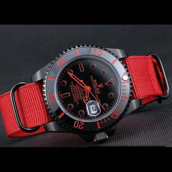Rolex Stealth Submariner Red Nylon Strap new59924