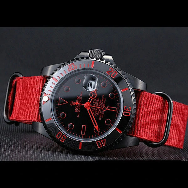 Rolex Stealth Submariner Red Nylon Strap new59924