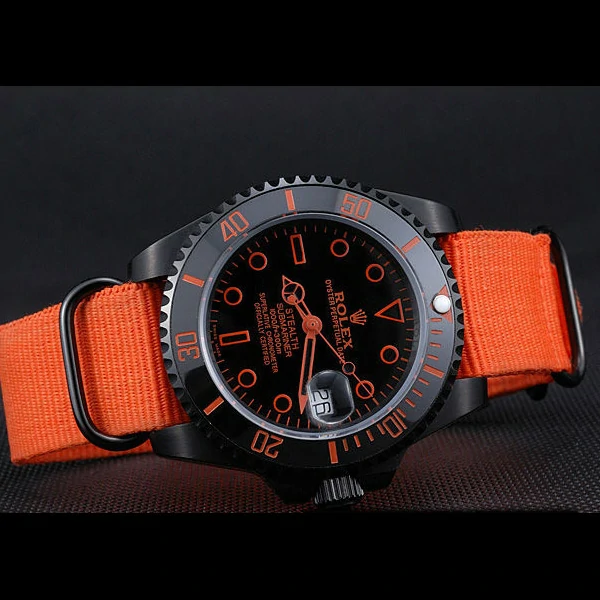 Rolex Stealth Submariner Orange Nylon Strap new59925