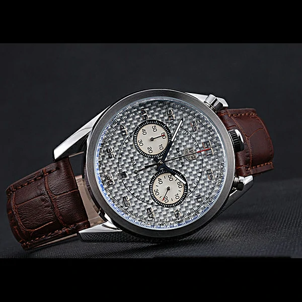 Tag Heuer Carrera Calibre 1887 Chronograph Brown Strap new59972