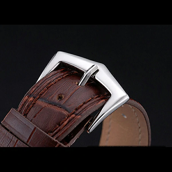Patek Philippe Grand Complications Stainless Steel Case White Dial Roman Numerals Brown Leather new60153