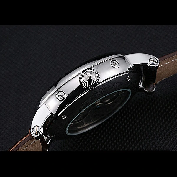 Patek Philippe Grand Complications Stainless Steel Case White Dial Roman Numerals Brown Leather new60153
