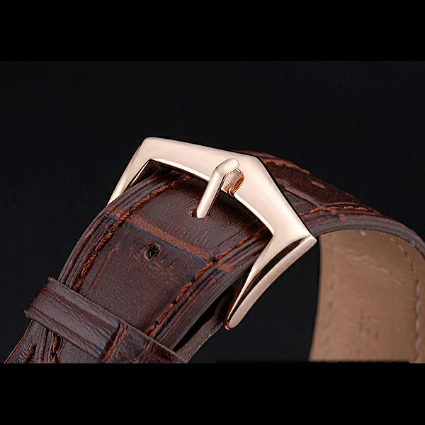 Patek Philippe Grand Complications Gold Case White Dial Brown Leather Bracelet new60155