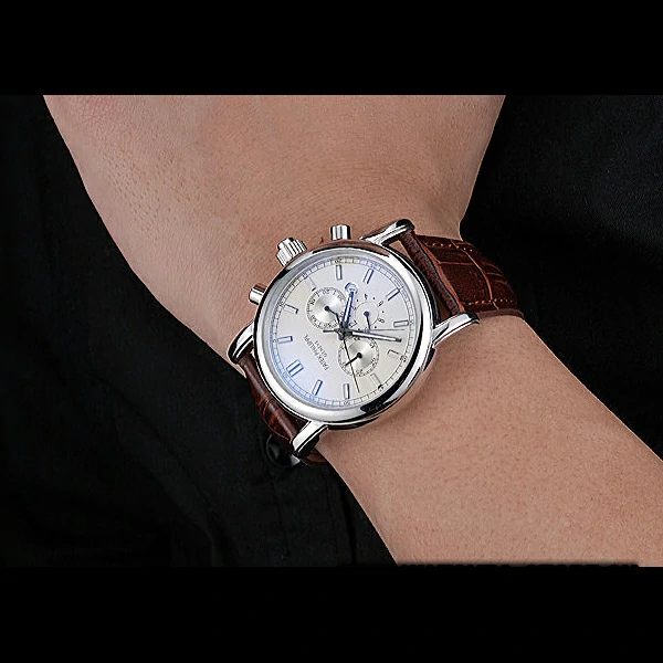 Patek Philippe Grand Complications Perpetual Calendar Stainless Steel Case White Dial Silver new60160