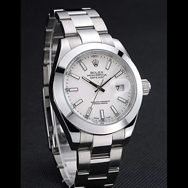 Rolex Datejust Stainless Steel Case White Dial new60162