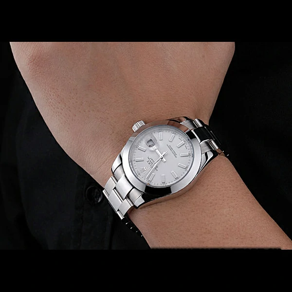 Rolex Datejust Stainless Steel Case White Dial new60162