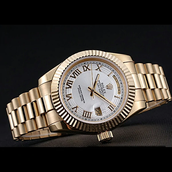 Rolex Day Date Gold Case White Dial new60164