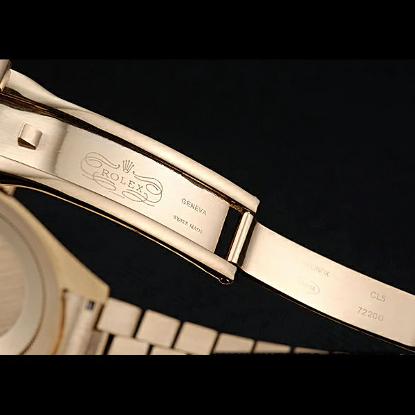 Rolex Day Date Gold Case White Dial new60164