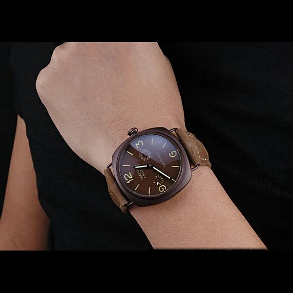 Panerai Luminor Marina Militare Purple Stainless Steel Bezel Khaki Bracelet new60216