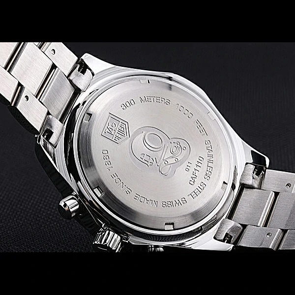 Tag Heuer Aquaracer 2000 Chronograph Black Dial Stainless Steel Band new60297