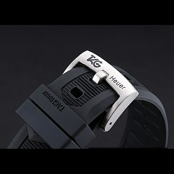 Tag Heuer Aquaracer Calibre S Black Dial Black Rubber Band new60300