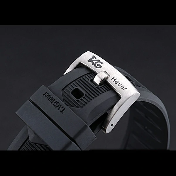 Tag Heuer Aquaracer Chronotimer Yellow Dial Black Rubber Band new60310