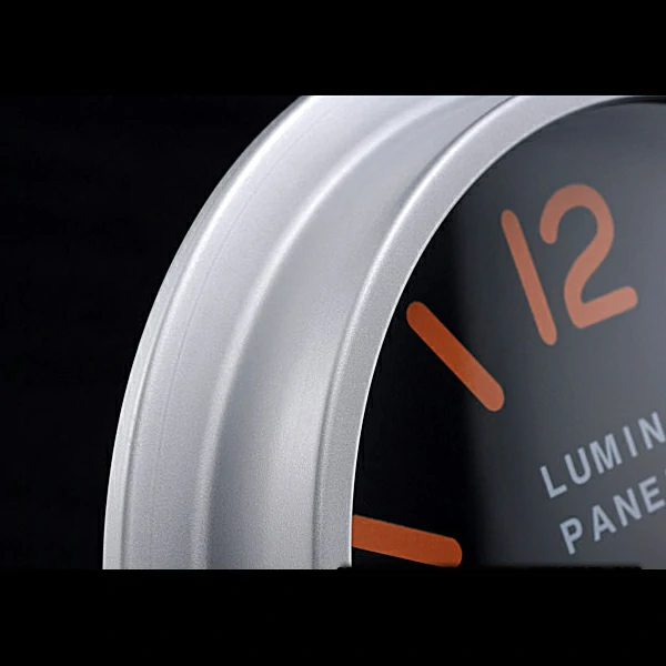 Panerai Luminor Marina Wall Clock Black Orange new60364