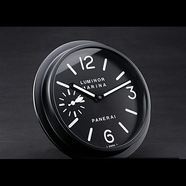 Panerai Luminor Marina Wall Clock Black And White new60365
