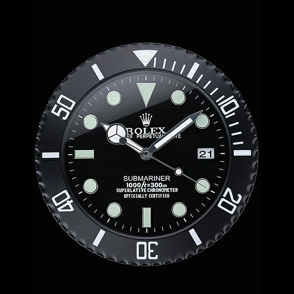 Rolex Submariner Wall Clock Black new60366