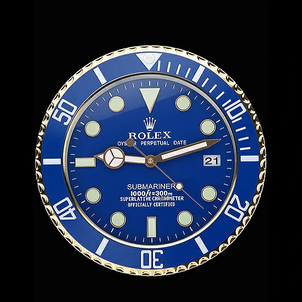 Rolex Submariner Wall Clock Blue new60367