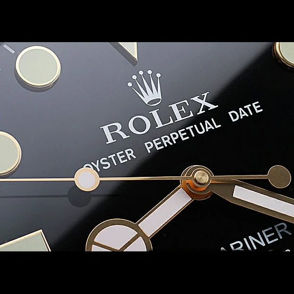 Rolex Submariner Wall Clock Black Gold new60368