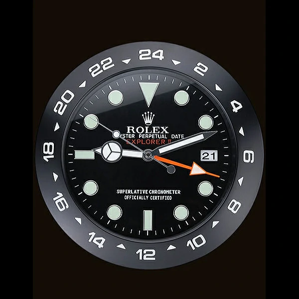 Rolex Explorer II Wall Clock Black new60369