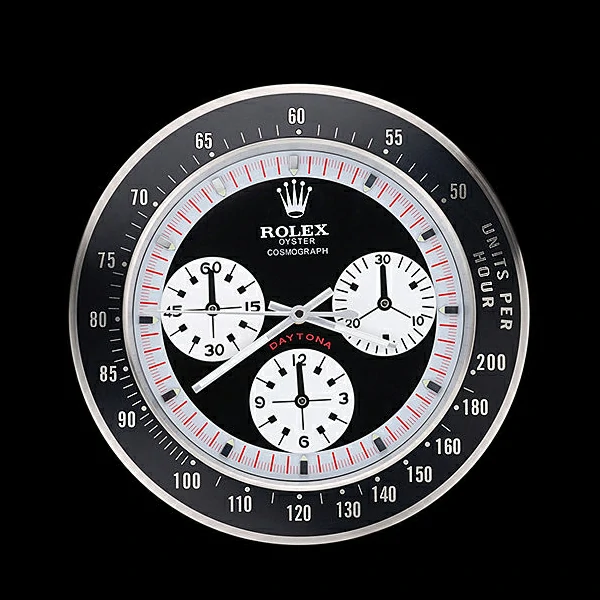 Rolex Daytona Cosmograph Wall Clock Black Red new60372