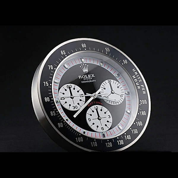 Rolex Daytona Cosmograph Wall Clock Black Red new60372