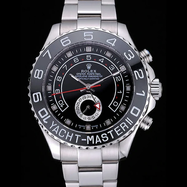 Rolex Yacht Master II Black Dial Stainless Steel Bracelet new60430