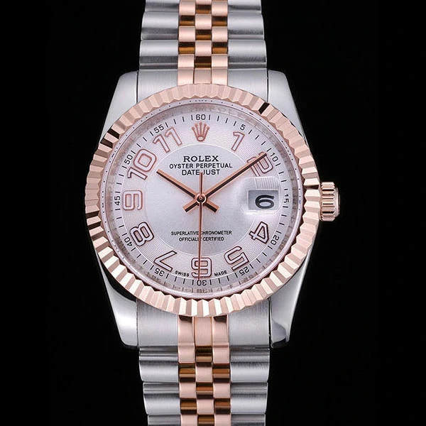 Rolex DateJust White Dial Stainless Steel and Gold Bracelet new60433