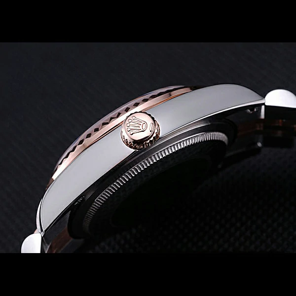 Rolex DateJust Black Dial Stainless Steel and Gold Bracelet new60434