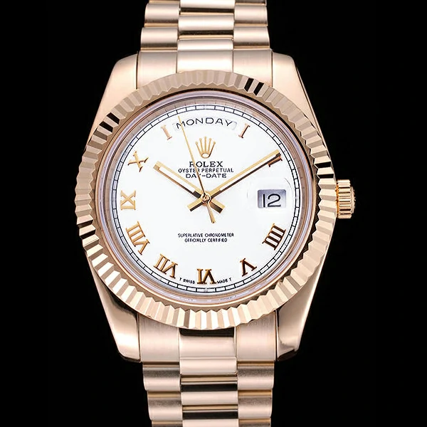Rolex Day Date White Dial Gold Bracelet new60435