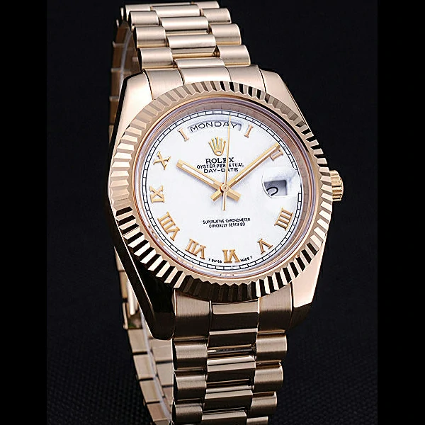 Rolex Day Date White Dial Gold Bracelet new60435