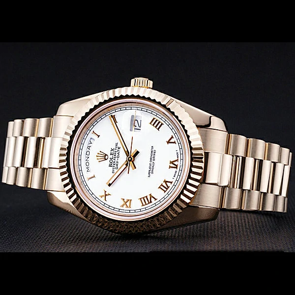 Rolex Day Date White Dial Gold Bracelet new60435