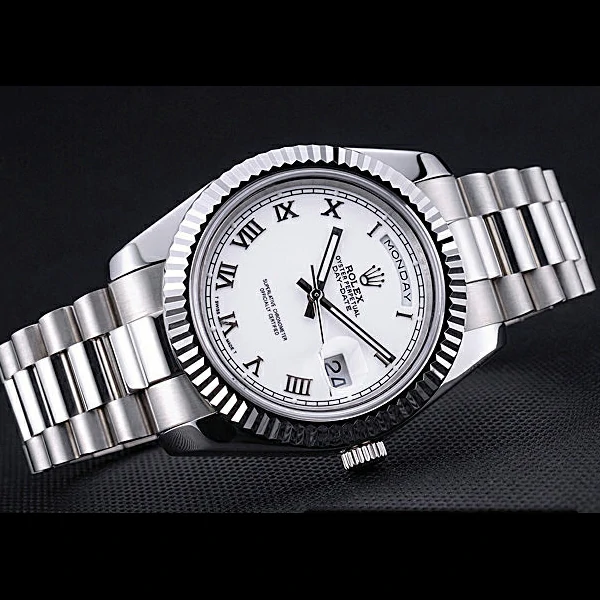 Rolex Day Date White Dial Stainless Steel Bracelet new60436