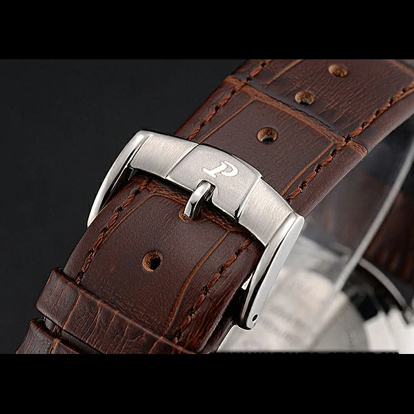 Piaget Altiplano Diamond Silver Case White Dial Brown Leather Bracelet new60514