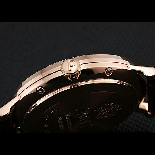 Piaget Altiplano Diamond Gold Case White Dial Brown Leather Bracelet new60515