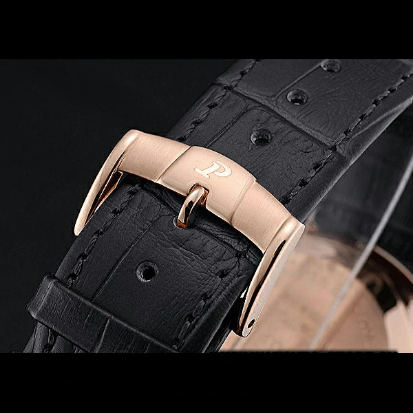 Piaget Altiplano Gold Case White Dial Black Leather Bracelet new60516
