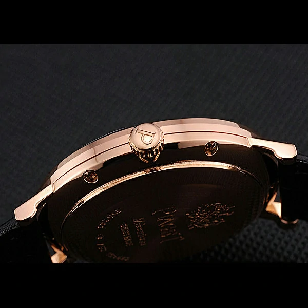 Piaget Altiplano Gold Case White Dial Black Leather Bracelet new60516