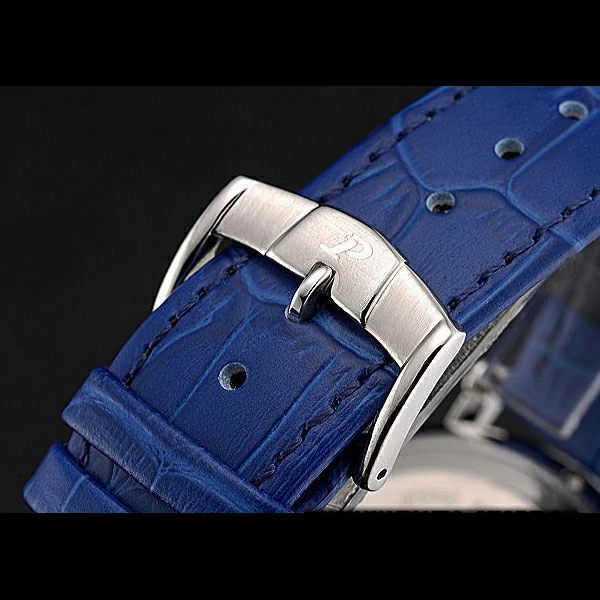 Piaget Altiplano Silver Case Blue Dial Blue Leather Bracelet new60518