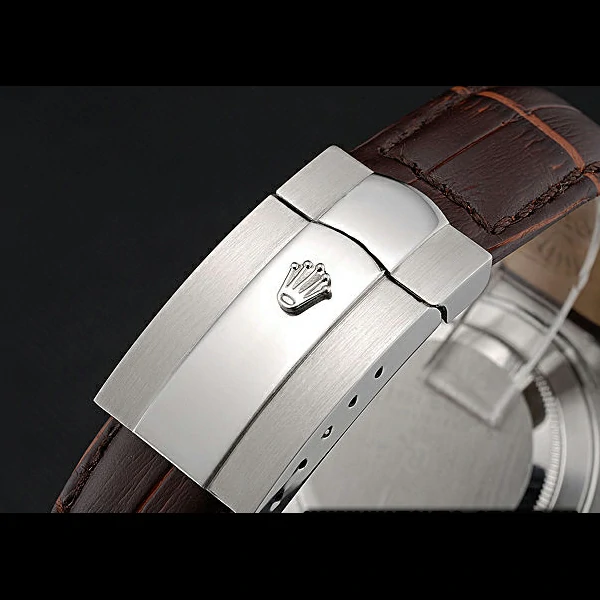 Rolex Cosmograph Daytona Stainless Steel Case White Dial Brown Leather Bracelet new60519