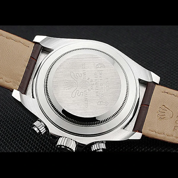 Rolex Cosmograph Daytona Stainless Steel Case White Dial Brown Leather Bracelet new60519